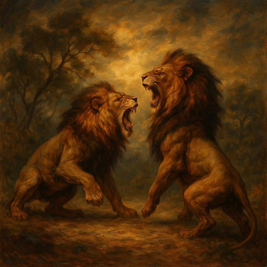 como cazan los leones