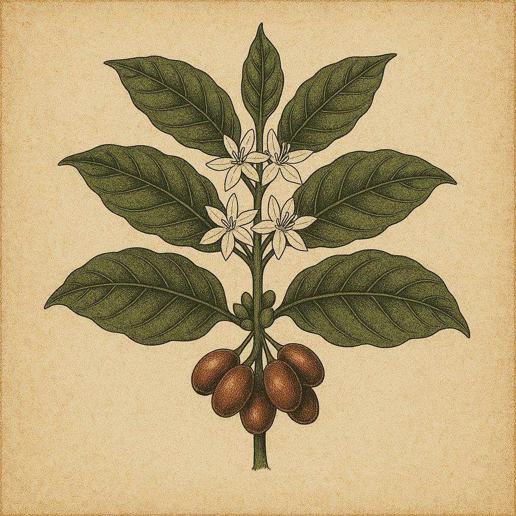 origen botanico del cafe