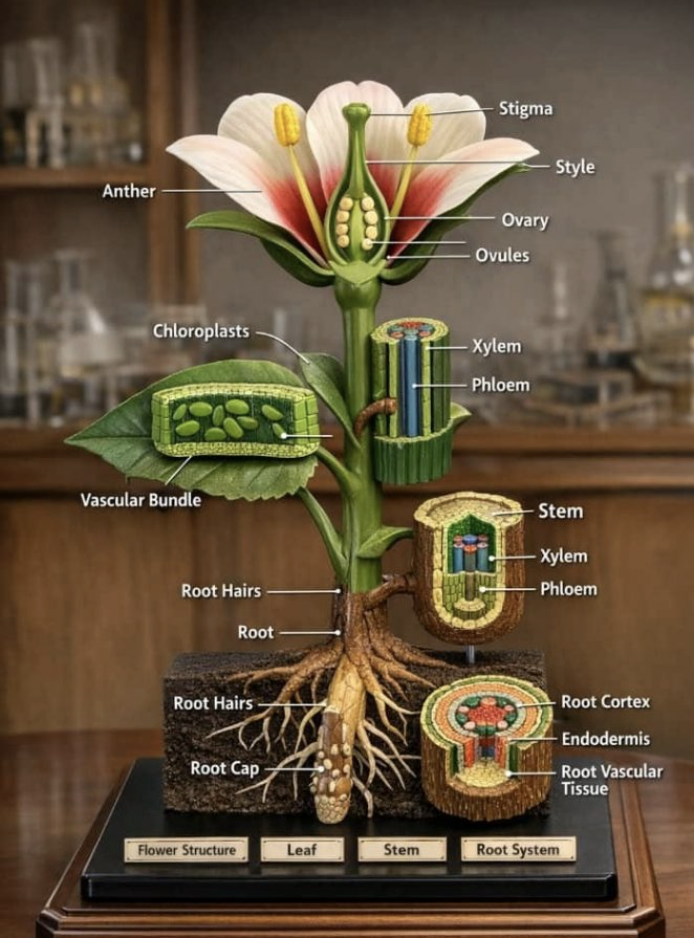 plantas morfologia esquema